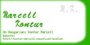 marcell kontur business card